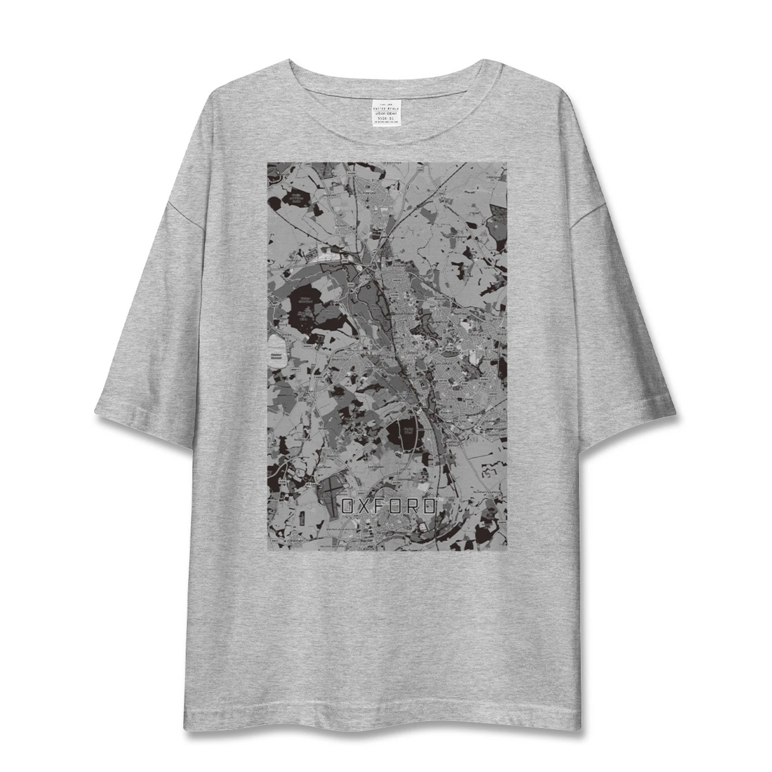 【オックスフォード(イギリス)】地図柄ビッグシルエットTシャツ