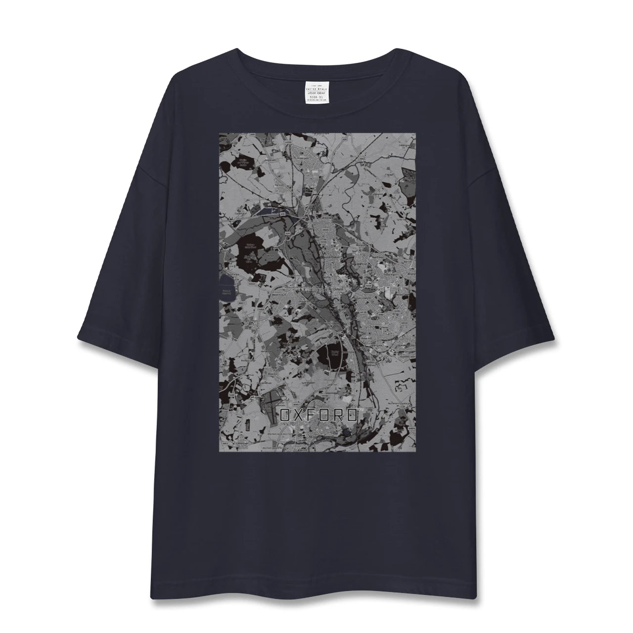 【オックスフォード(イギリス)】地図柄ビッグシルエットTシャツ