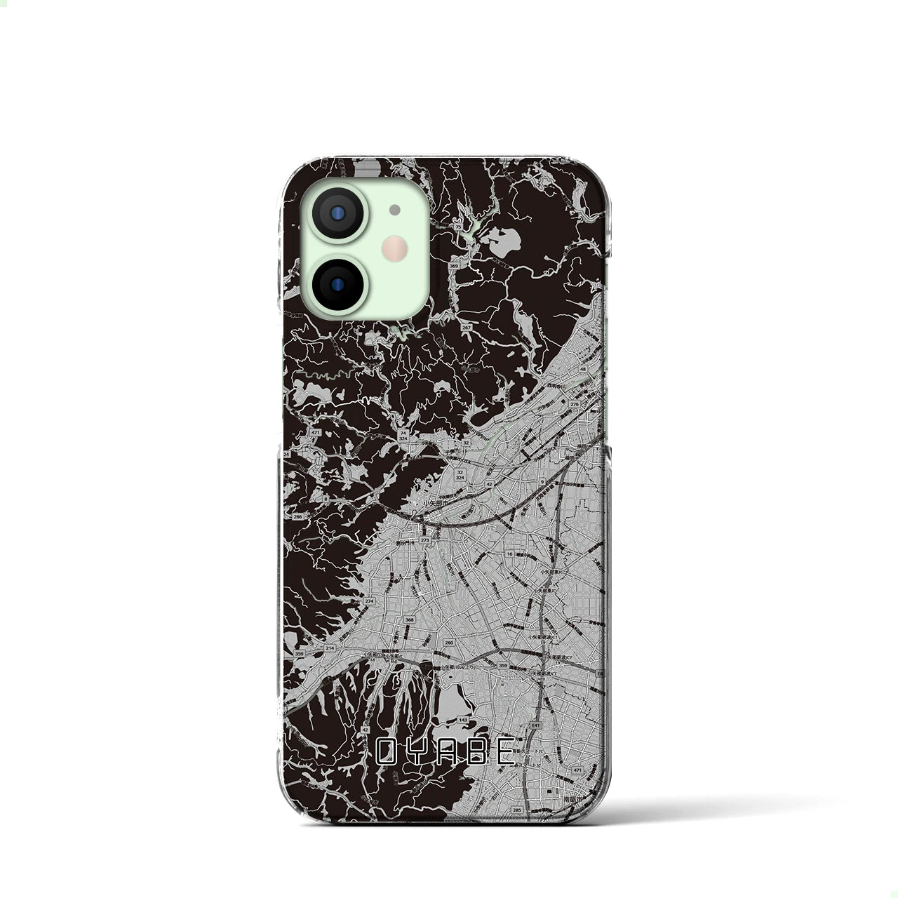 【小矢部(富山県)】地図柄iPhoneケース(クリアタイプ)