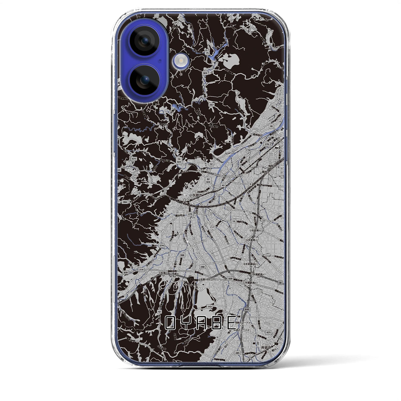 【小矢部(富山県)】地図柄iPhoneケース(クリアタイプ)