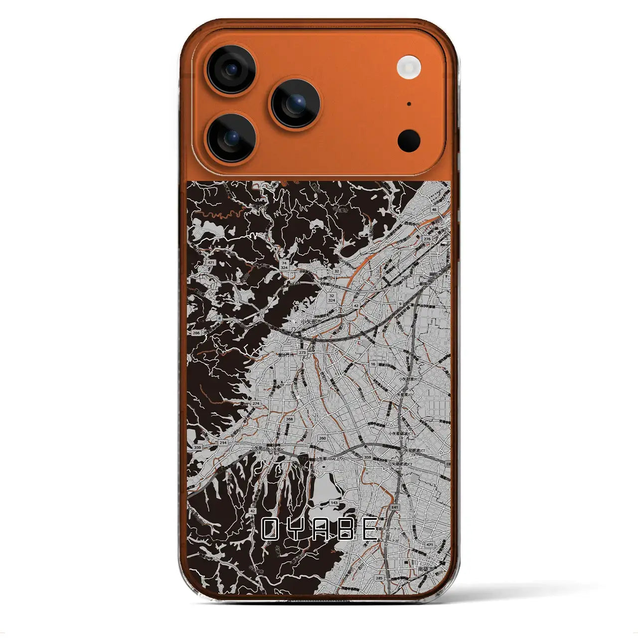 【小矢部(富山県)】地図柄iPhoneケース(クリアタイプ)