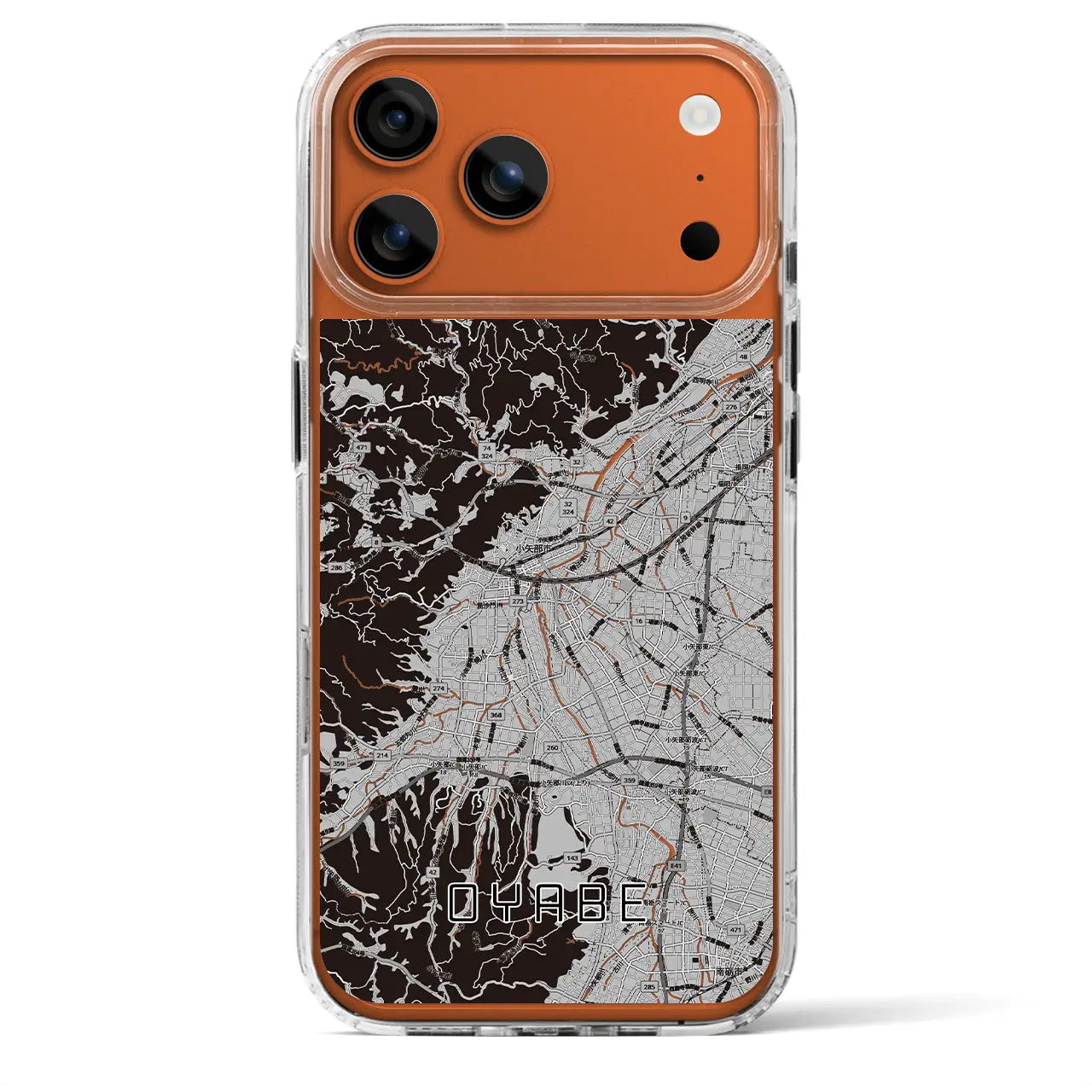 【小矢部(富山県)】地図柄iPhoneケース(MagSafeタイプ)