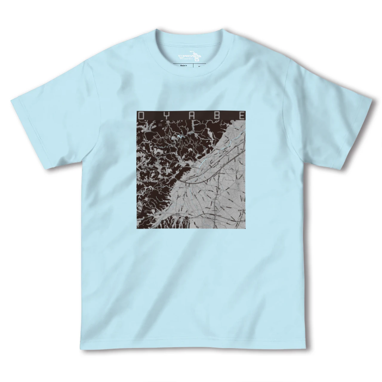 【小矢部(富山県)】地図柄ヘビーウェイトTシャツ