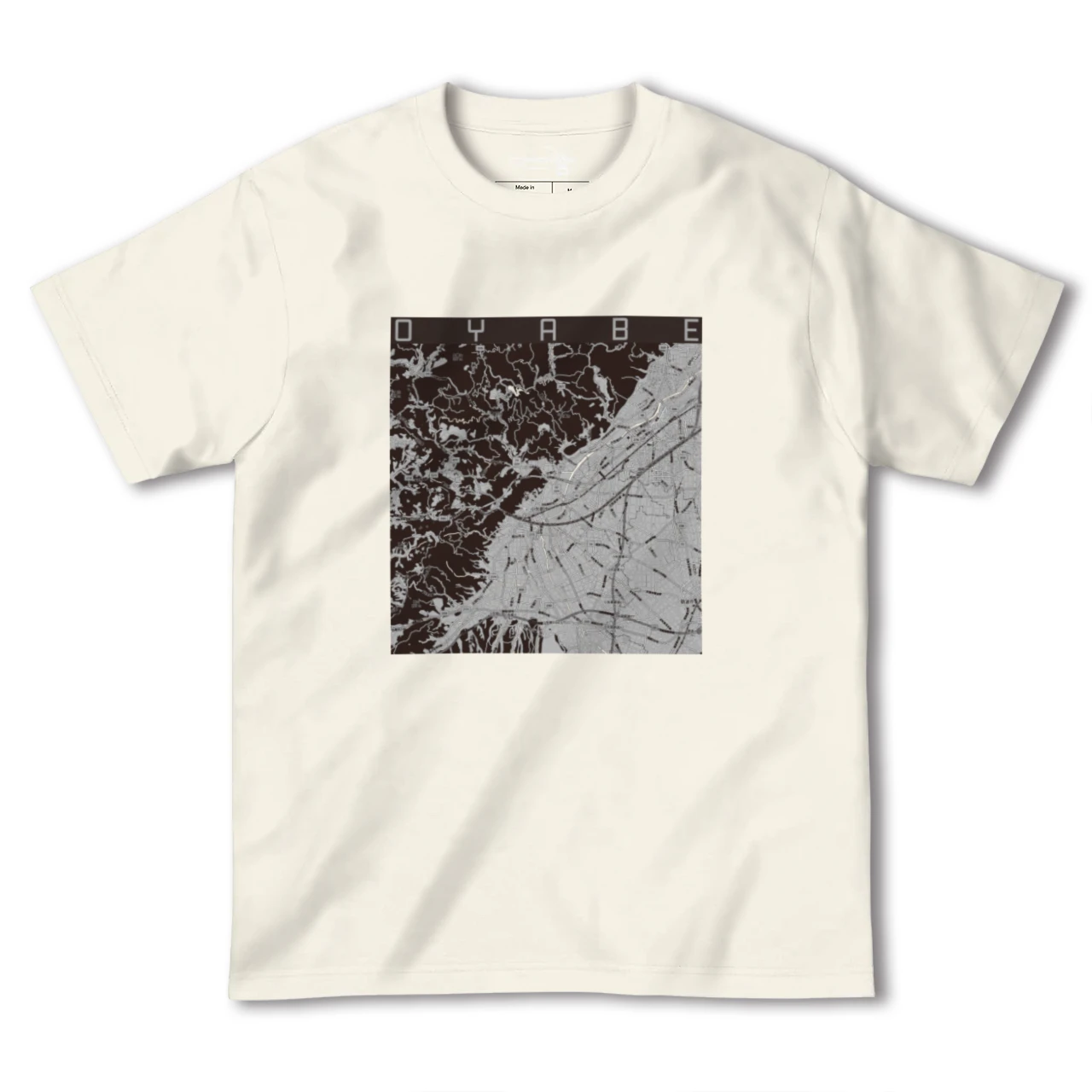 【小矢部(富山県)】地図柄ヘビーウェイトTシャツ