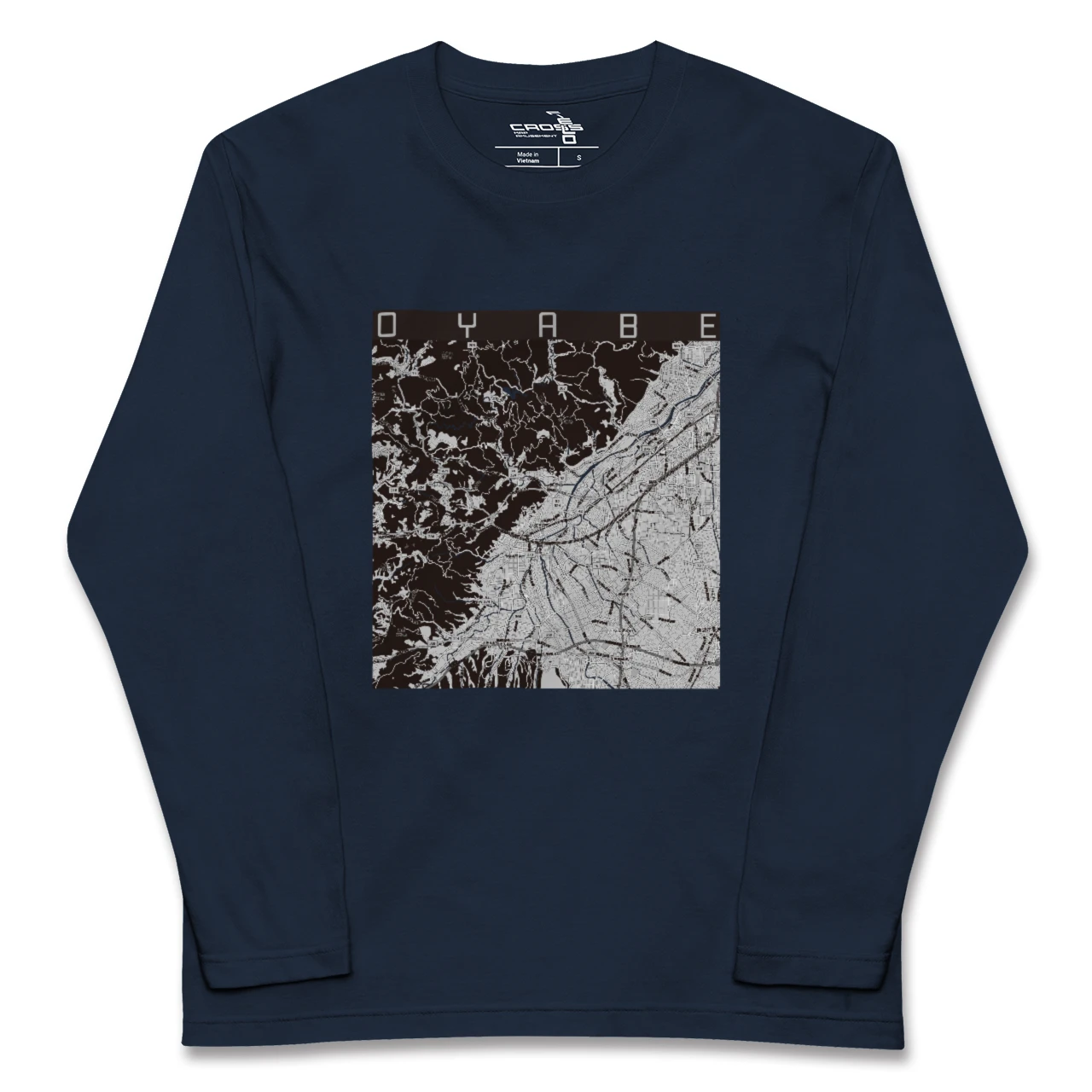 【小矢部(富山県)】地図柄ロングスリーブTシャツ