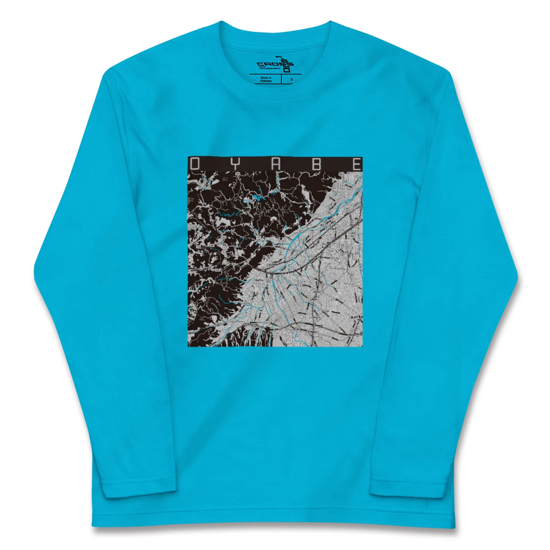 【小矢部(富山県)】地図柄ロングスリーブTシャツ