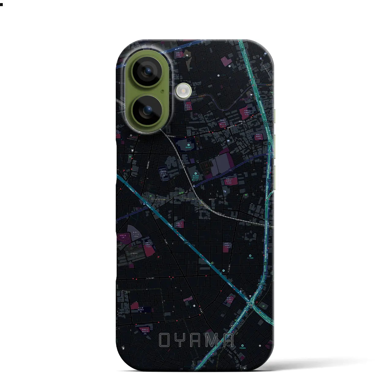 【大山(東京都)】地図柄iPhoneケース(バックカバータイプ)