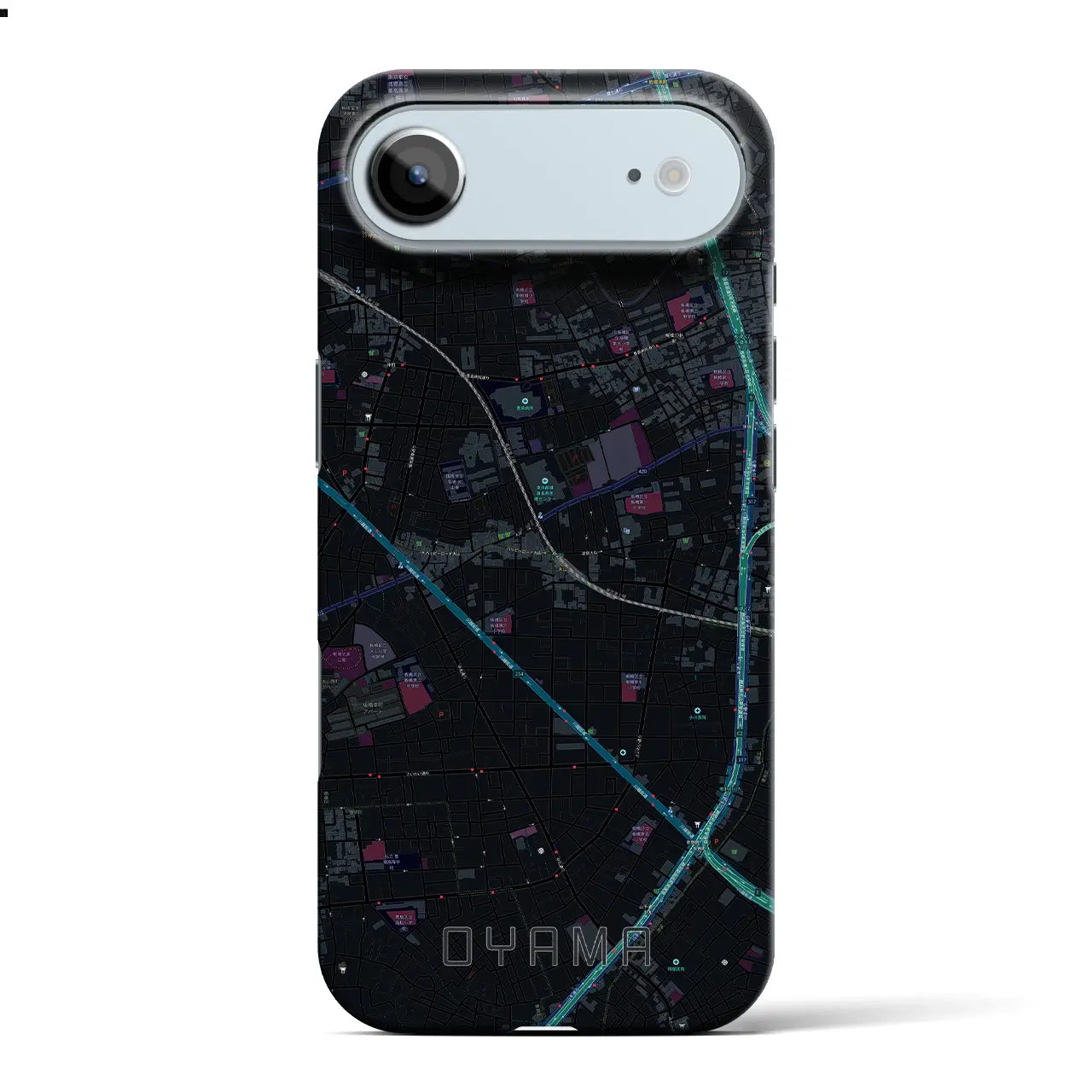 【大山(東京都)】地図柄iPhoneケース(バックカバータイプ)