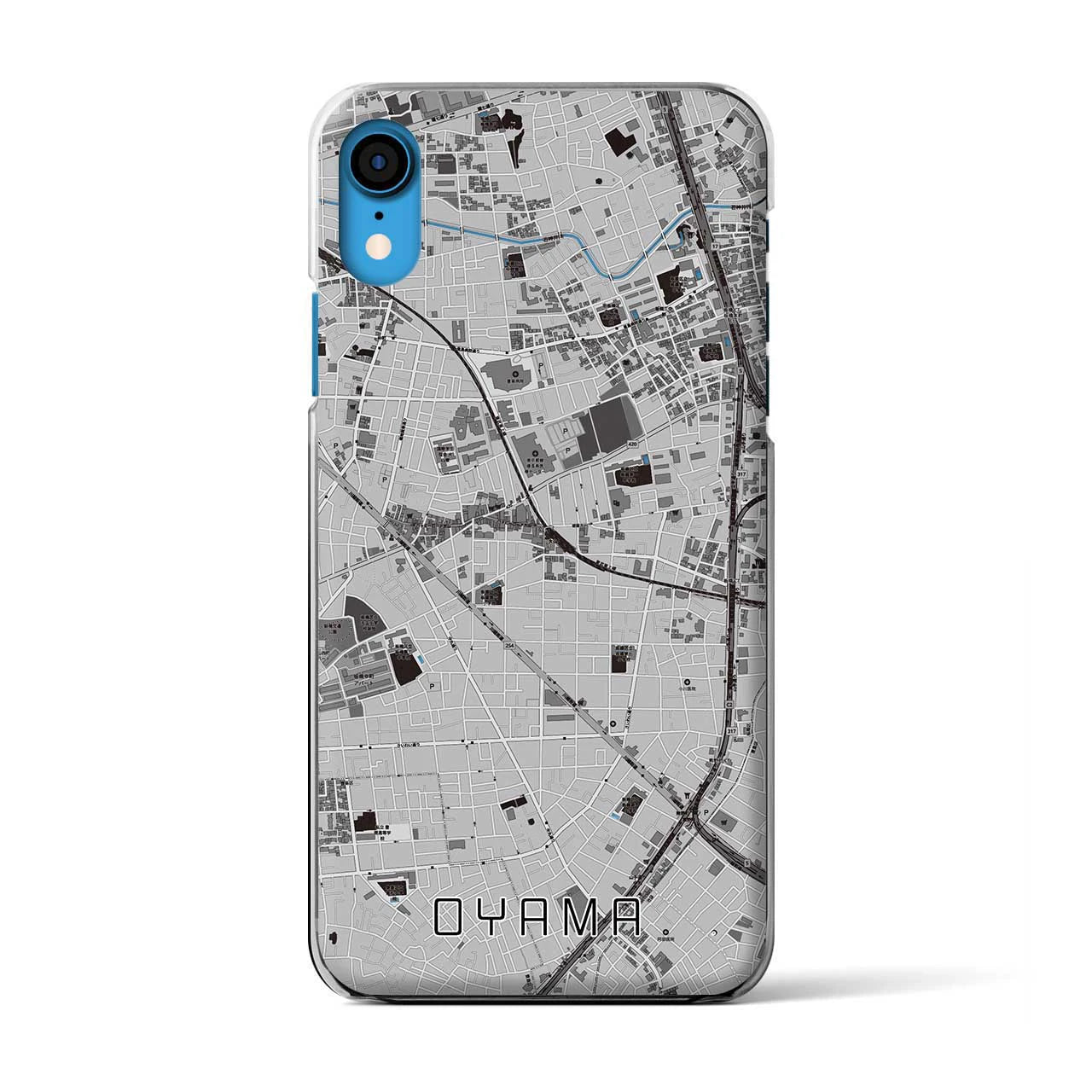 【大山(東京都)】地図柄iPhoneケース(クリアタイプ)