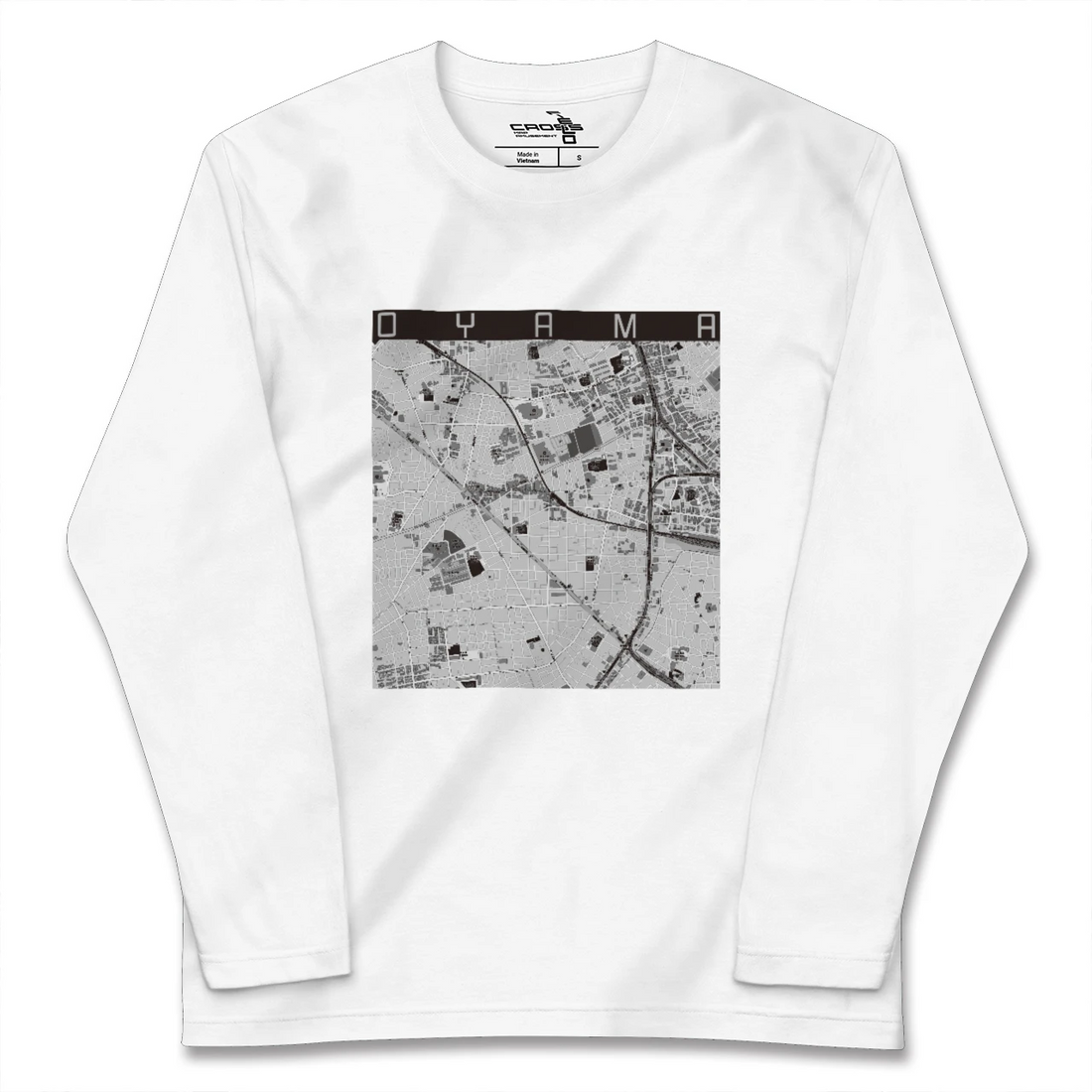 【大山(東京都)(東京都)】地図柄ロングスリーブTシャツ