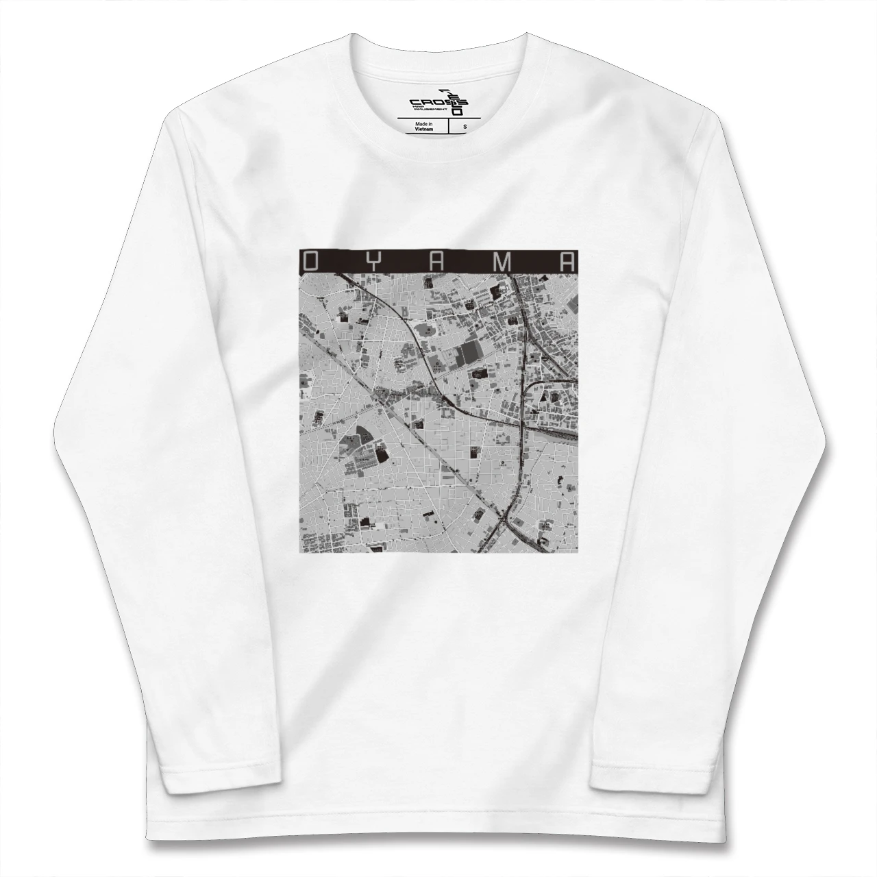 【大山(東京都)(東京都)】地図柄ロングスリーブTシャツ