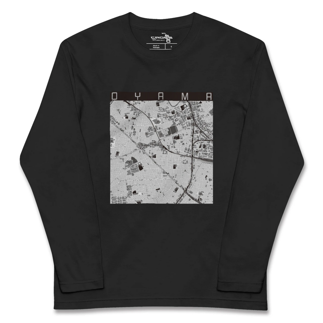 【大山(東京都)(東京都)】地図柄ロングスリーブTシャツ