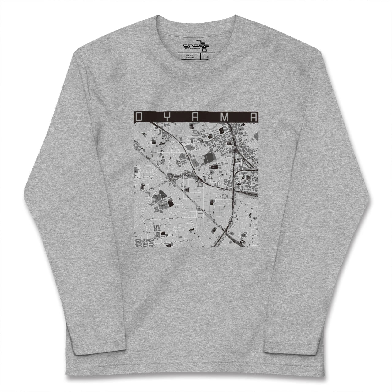 【大山(東京都)(東京都)】地図柄ロングスリーブTシャツ