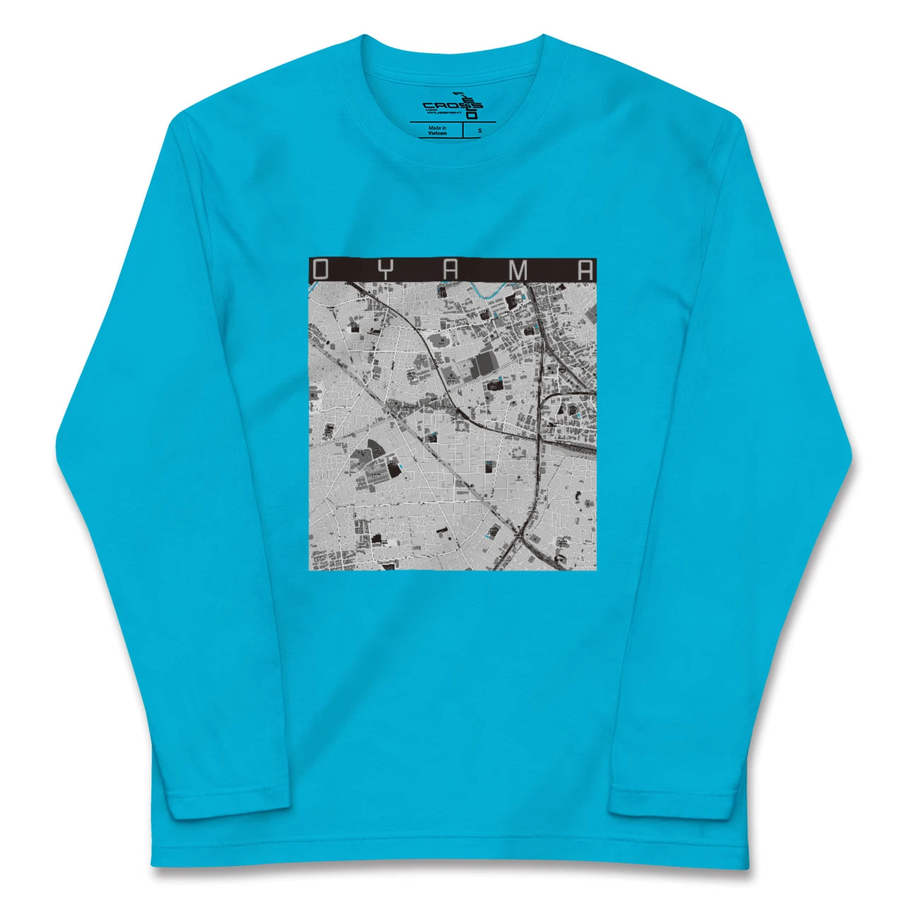 【大山(東京都)(東京都)】地図柄ロングスリーブTシャツ