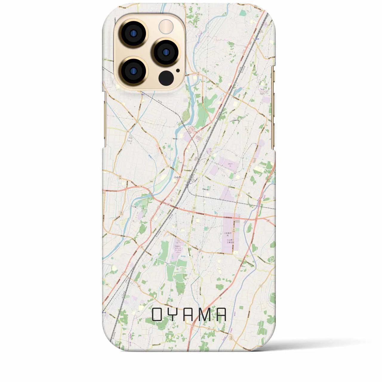 【小山(栃木県)】地図柄iPhoneケース(バックカバータイプ)