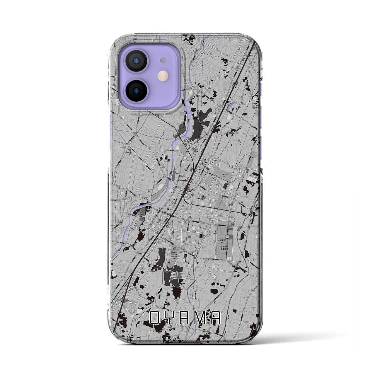 【小山(栃木県)】地図柄iPhoneケース(クリアタイプ)