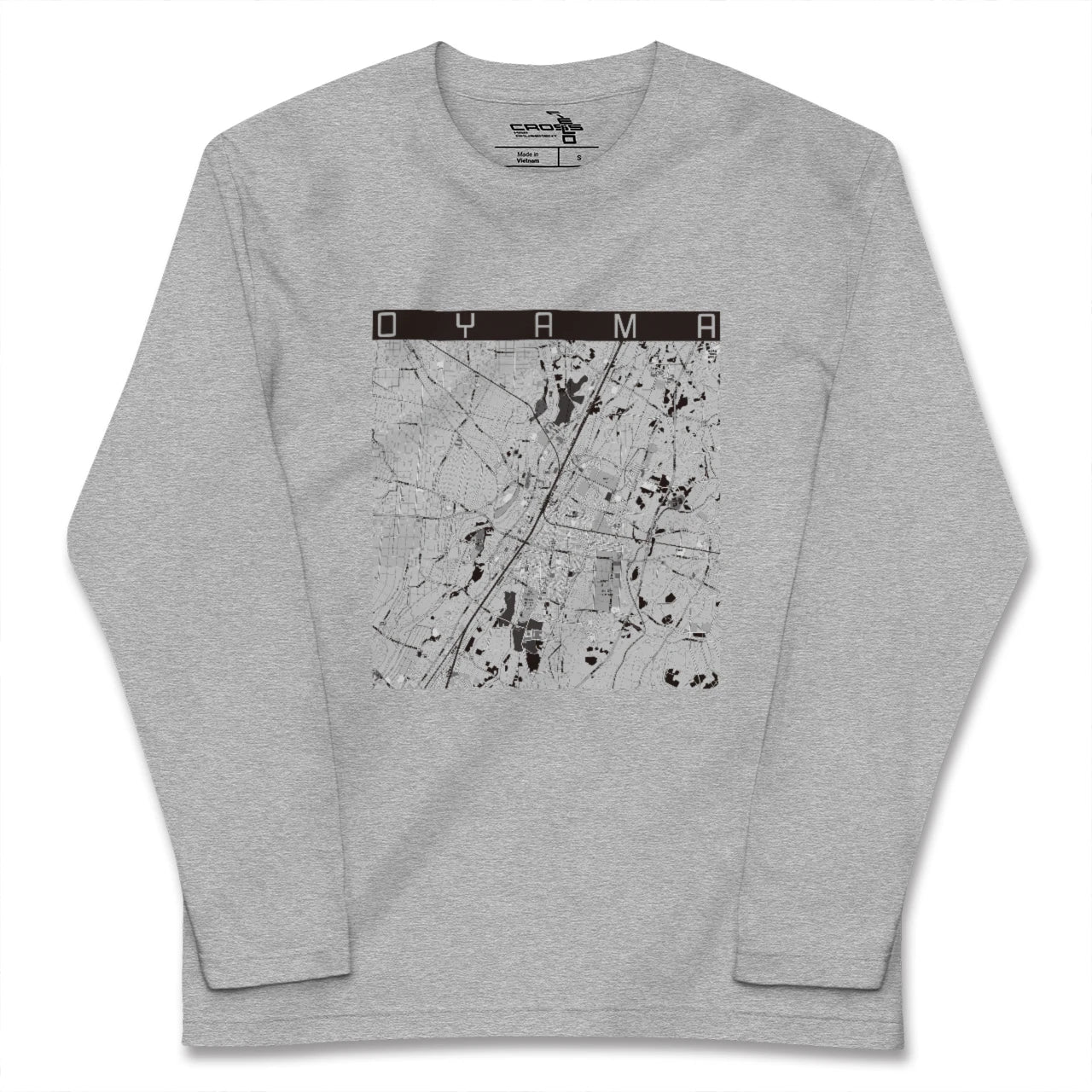 【小山(栃木県)】地図柄ロングスリーブTシャツ