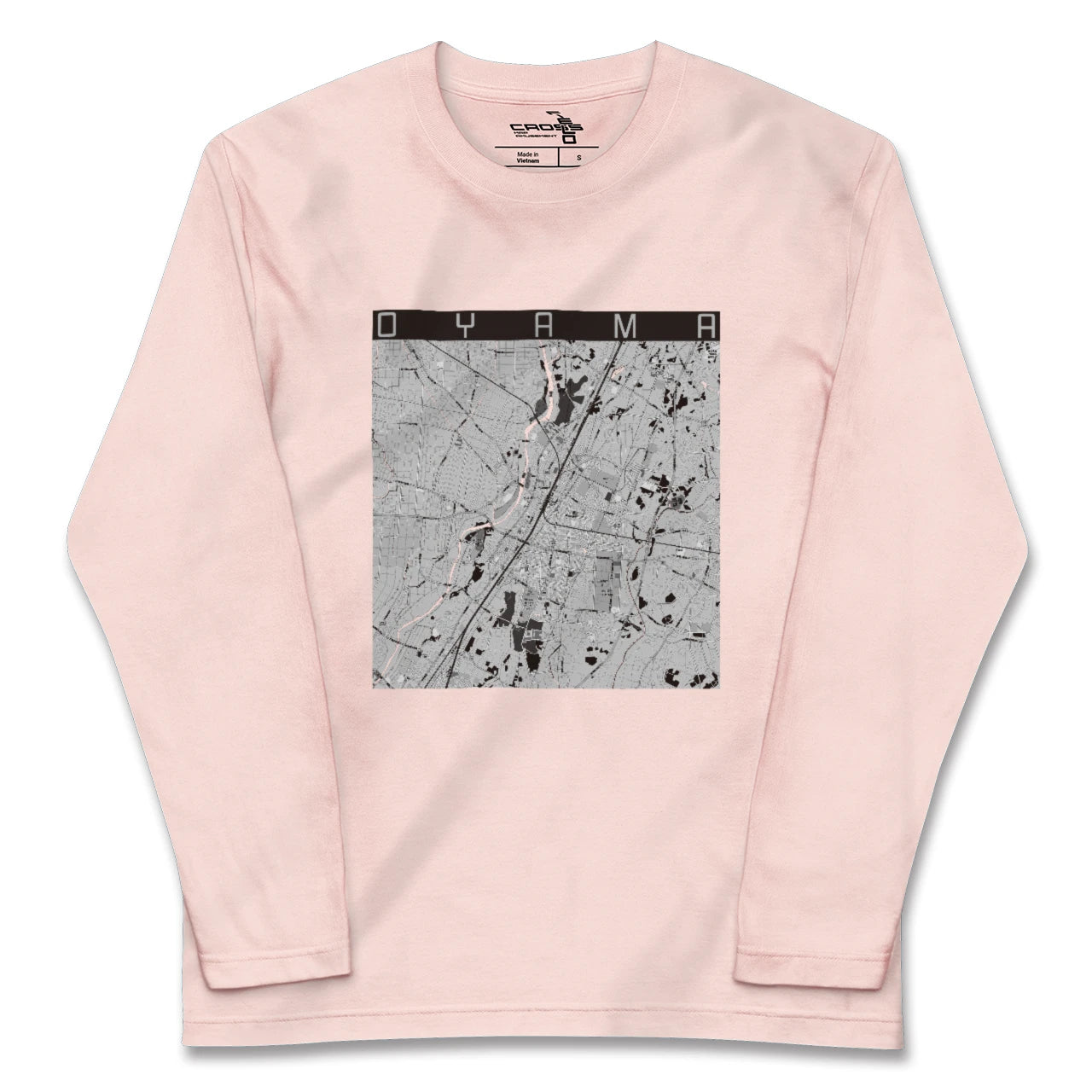 【小山(栃木県)】地図柄ロングスリーブTシャツ