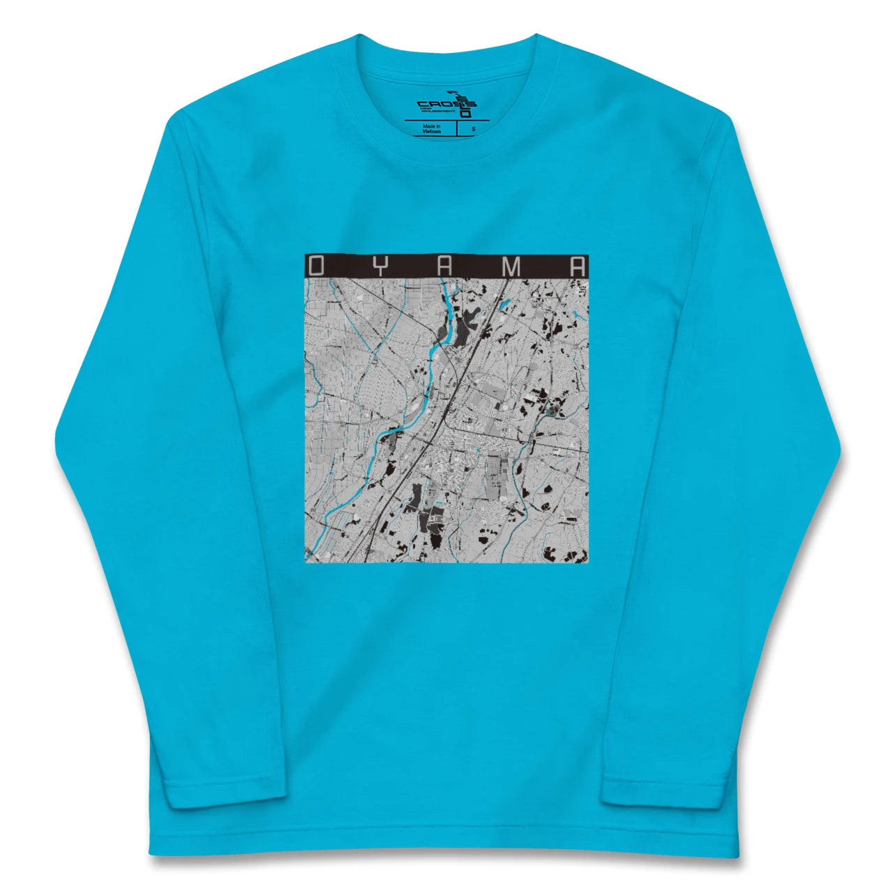 【小山(栃木県)】地図柄ロングスリーブTシャツ