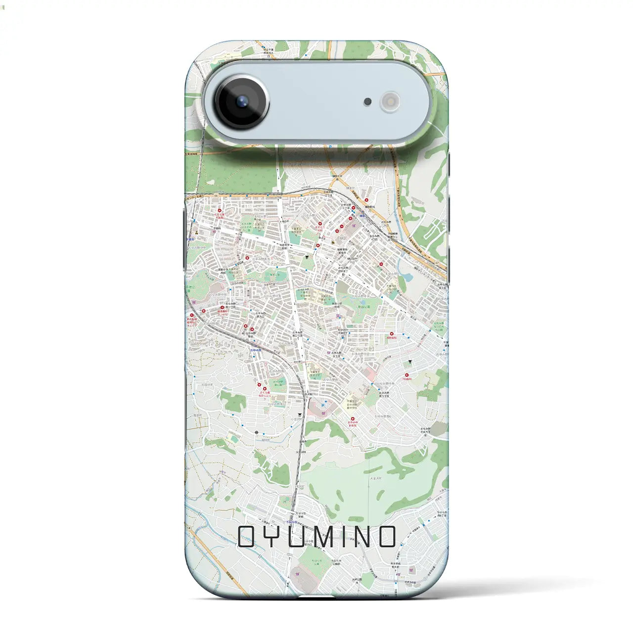 【おゆみ野(千葉県)】地図柄iPhoneケース(バックカバータイプ)