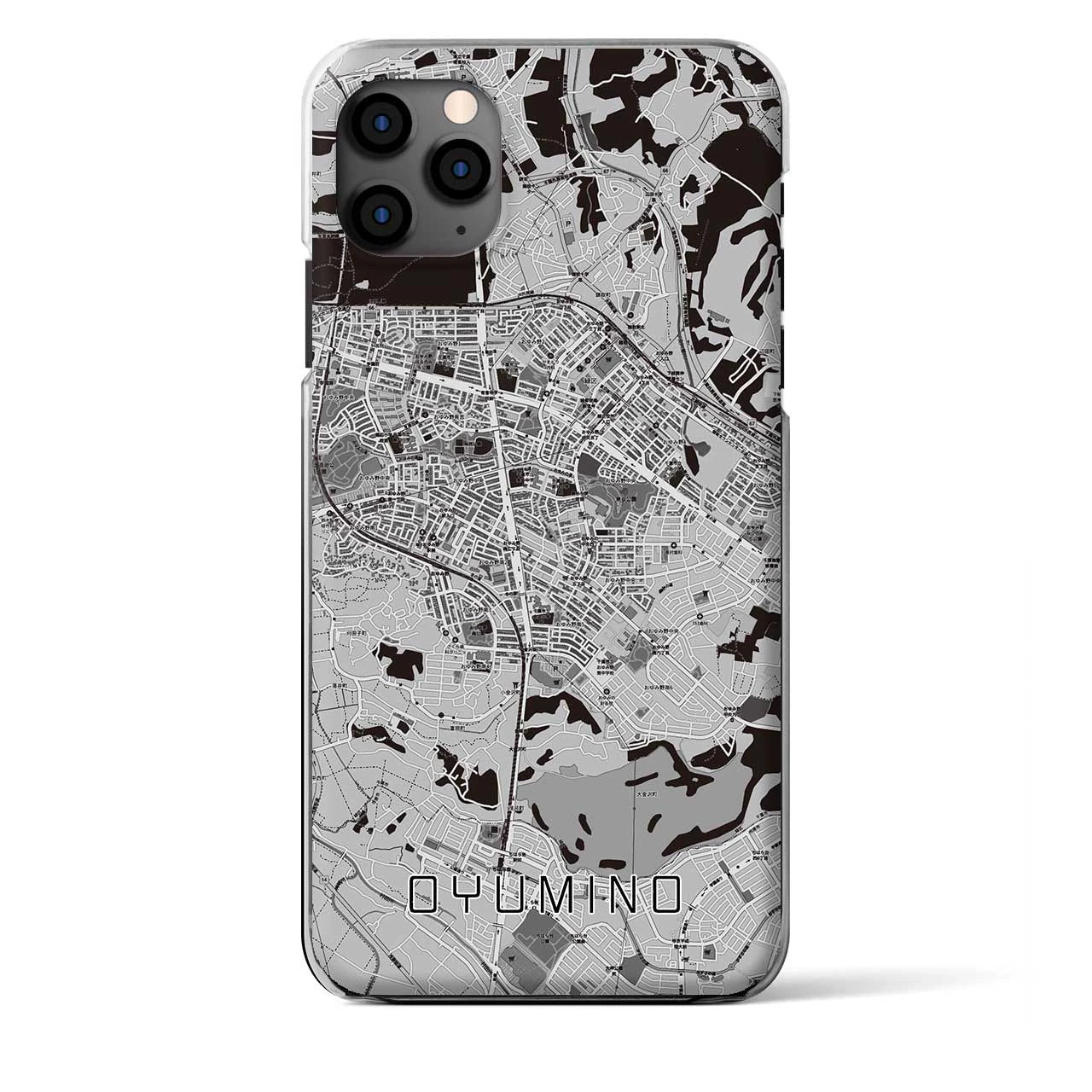 【おゆみ野(千葉県)】地図柄iPhoneケース(クリアタイプ)