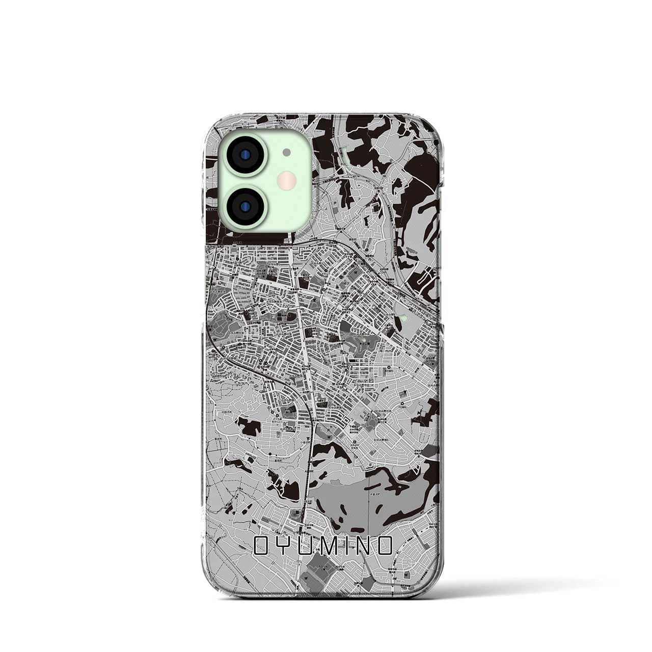 【おゆみ野(千葉県)】地図柄iPhoneケース(クリアタイプ)