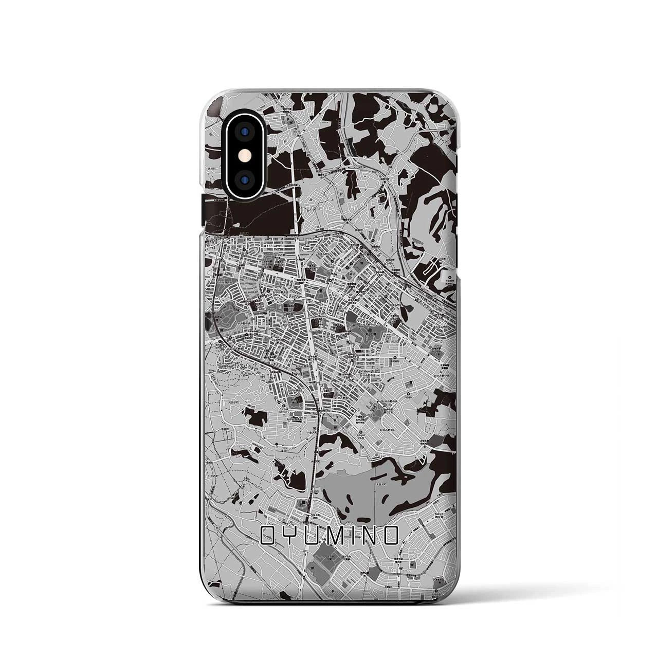 【おゆみ野(千葉県)】地図柄iPhoneケース(クリアタイプ)