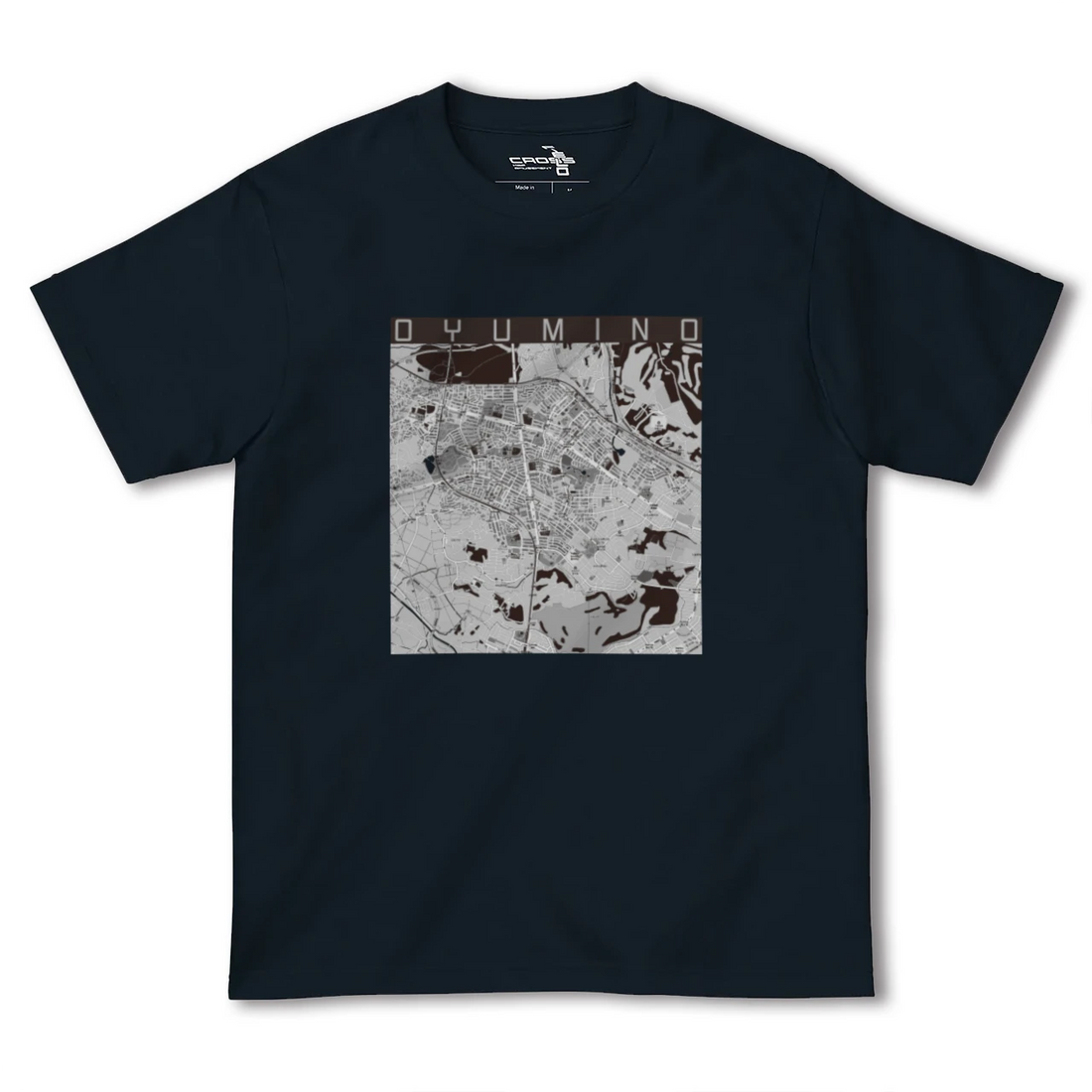 【おゆみ野(千葉県)】地図柄ヘビーウェイトTシャツ