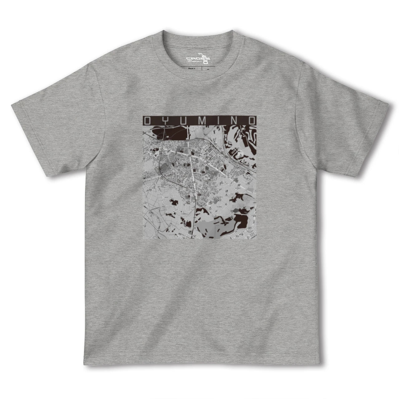 【おゆみ野(千葉県)】地図柄ヘビーウェイトTシャツ