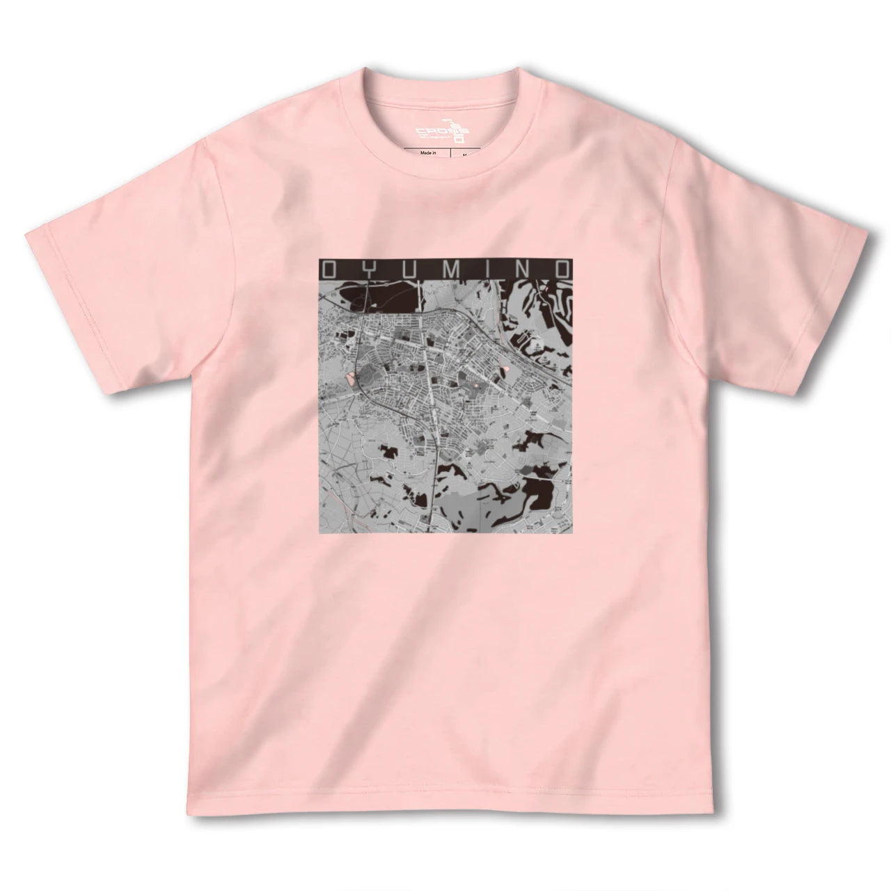 【おゆみ野(千葉県)】地図柄ヘビーウェイトTシャツ