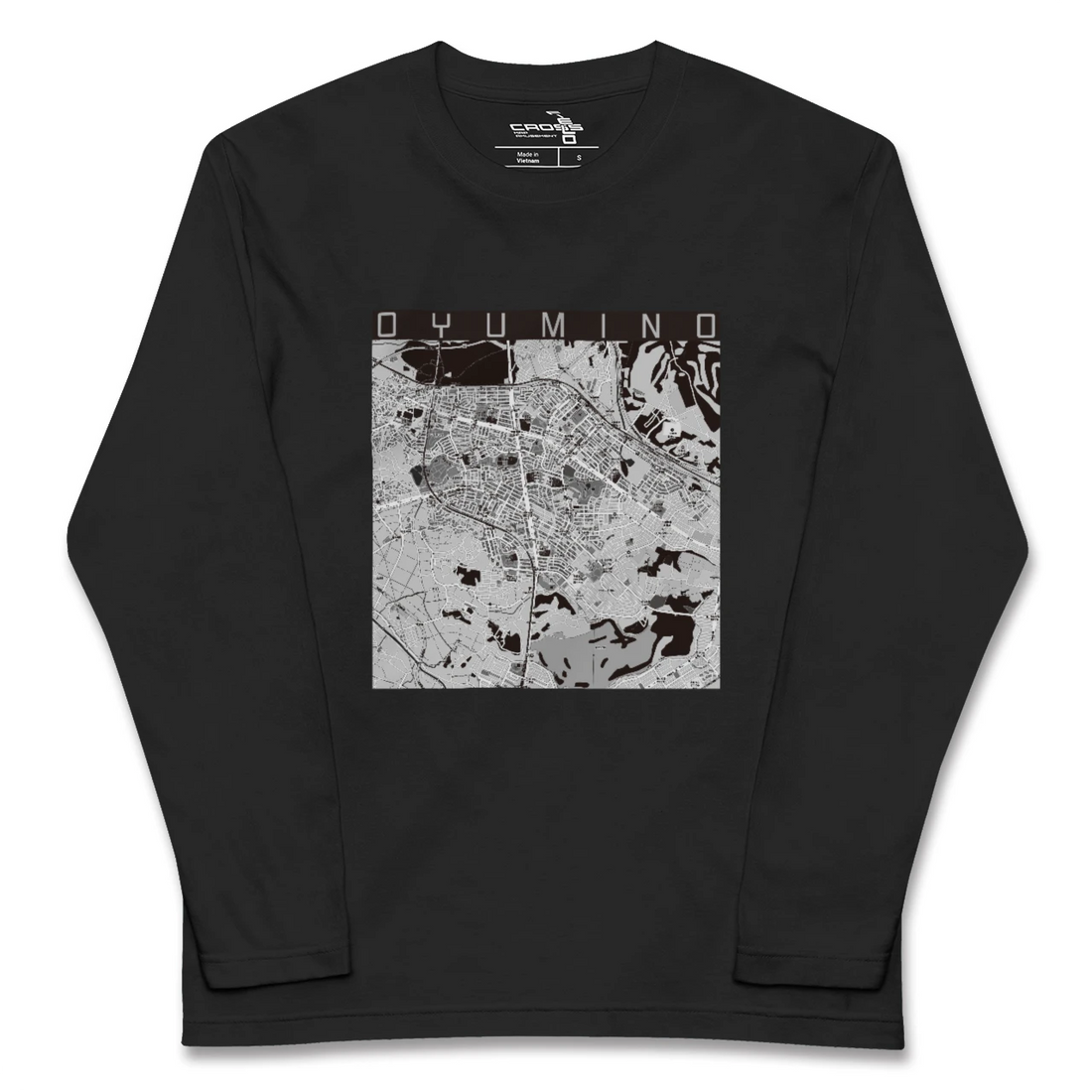 【おゆみ野(千葉県)】地図柄ロングスリーブTシャツ
