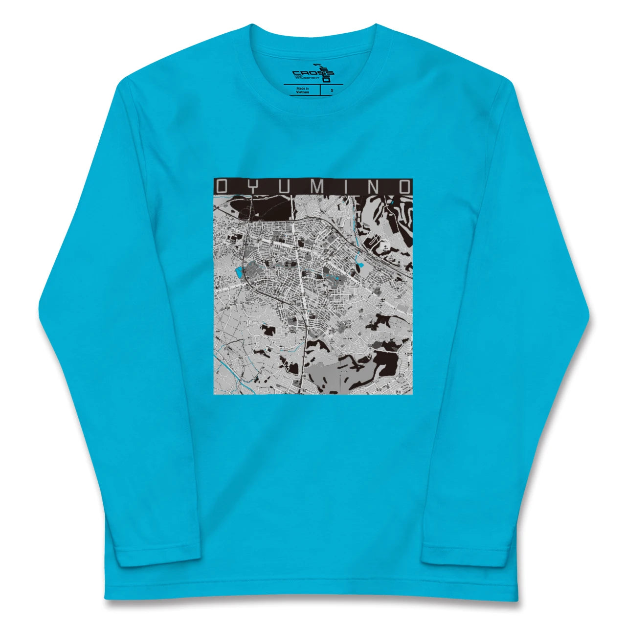 【おゆみ野(千葉県)】地図柄ロングスリーブTシャツ