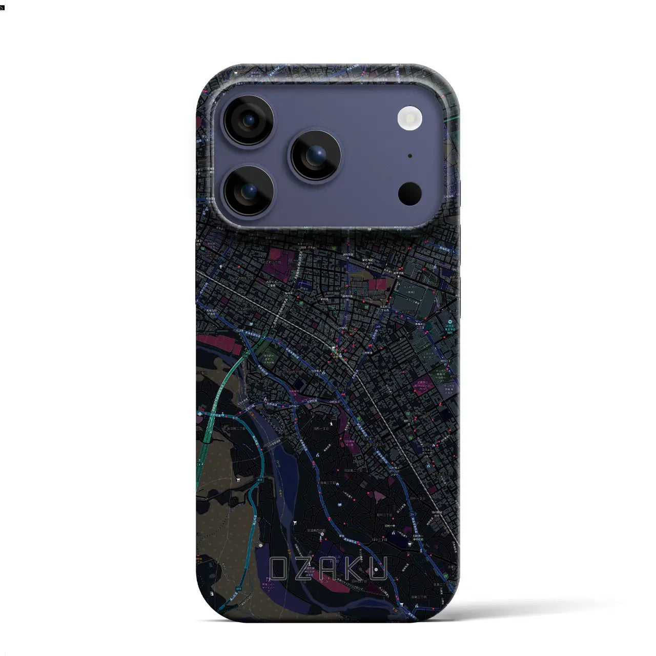 【小作(東京都)】地図柄iPhoneケース(バックカバータイプ)