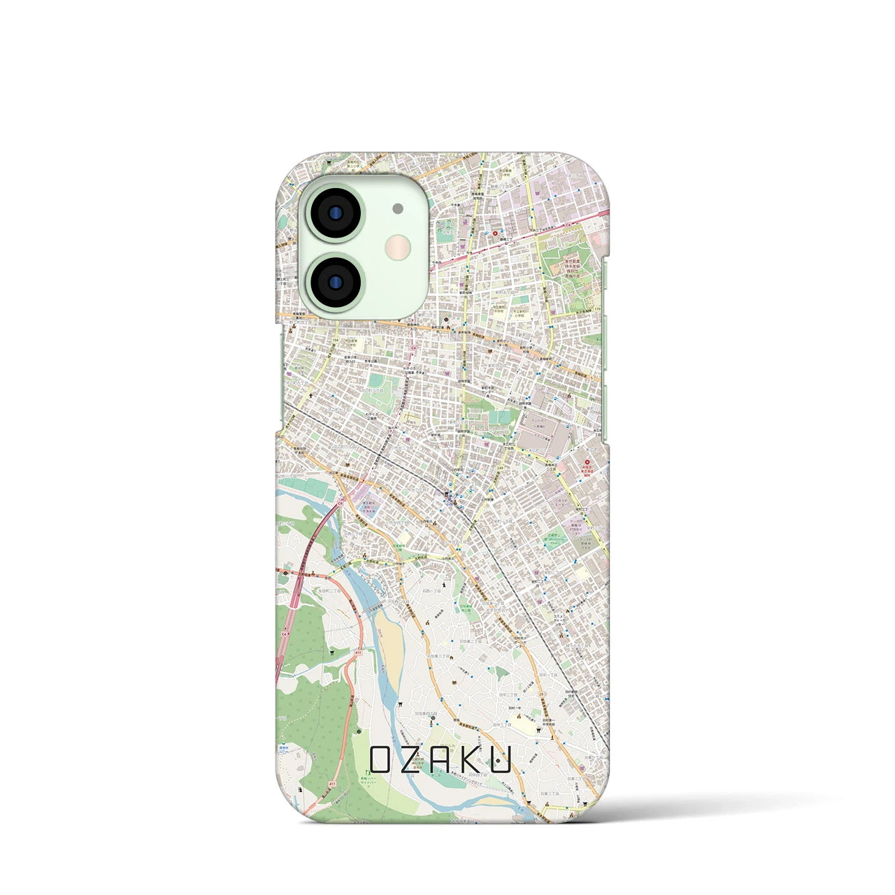 【小作(東京都)】地図柄iPhoneケース(バックカバータイプ)