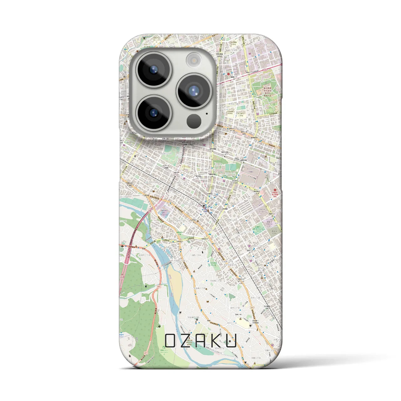 【小作(東京都)】地図柄iPhoneケース(バックカバータイプ)