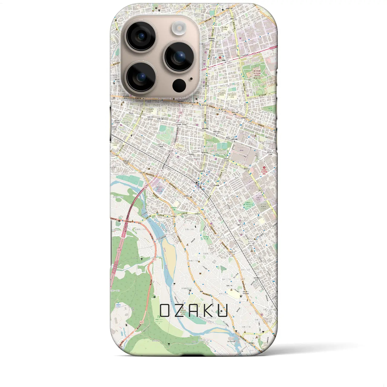 【小作(東京都)】地図柄iPhoneケース(バックカバータイプ)