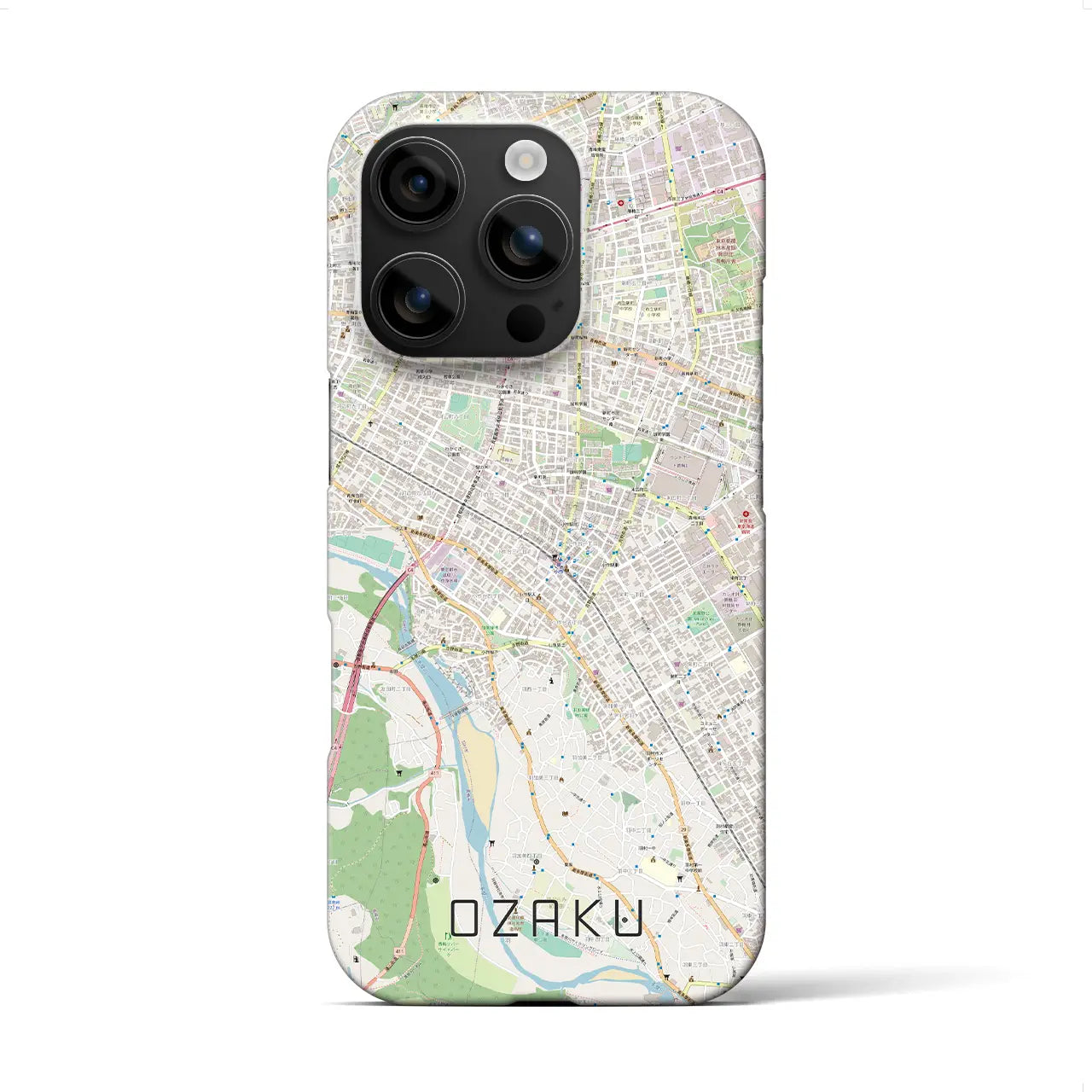 【小作(東京都)】地図柄iPhoneケース(バックカバータイプ)