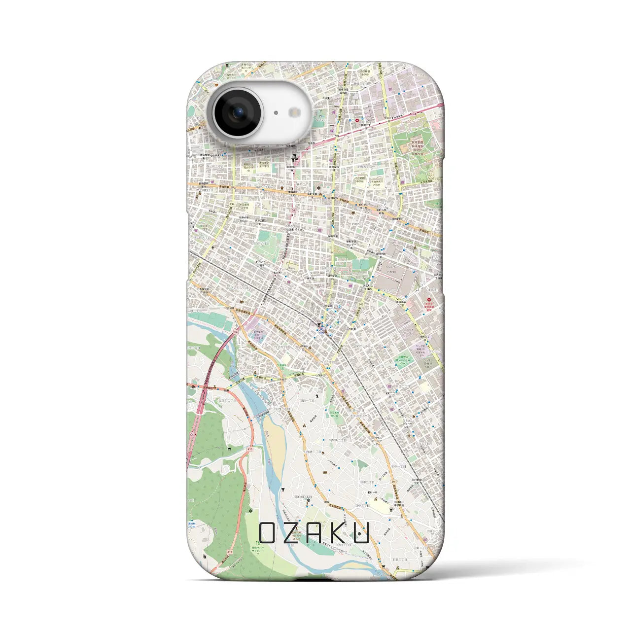 【小作(東京都)】地図柄iPhoneケース(バックカバータイプ)