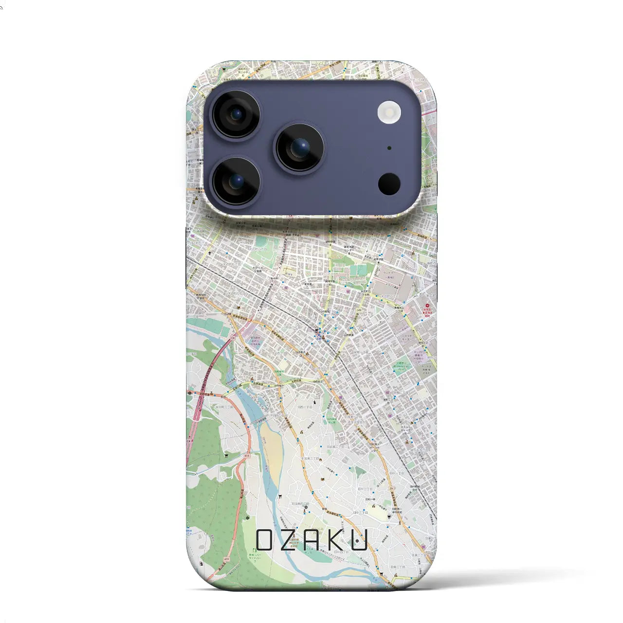 【小作(東京都)】地図柄iPhoneケース(バックカバータイプ)