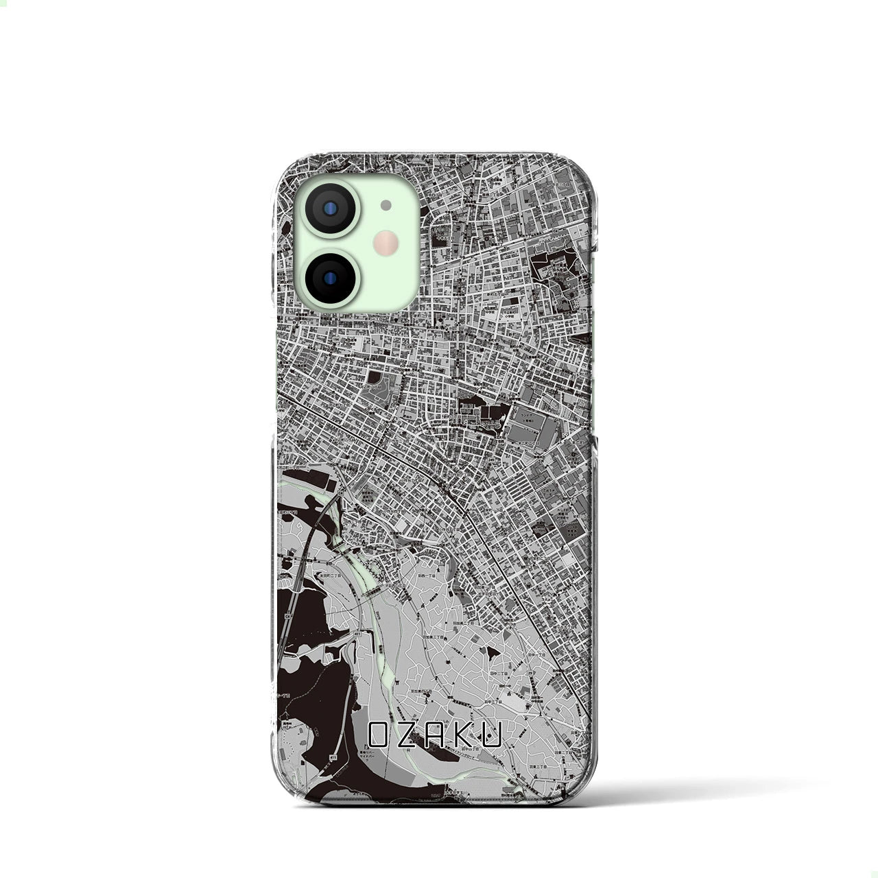 【小作(東京都)】地図柄iPhoneケース(クリアタイプ)