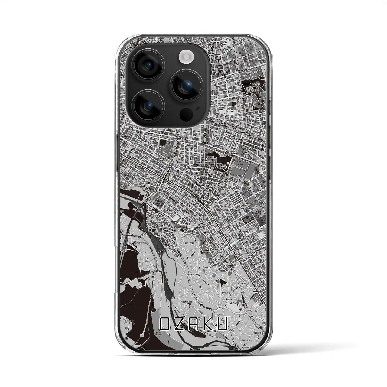 【小作(東京都)】地図柄iPhoneケース(クリアタイプ)