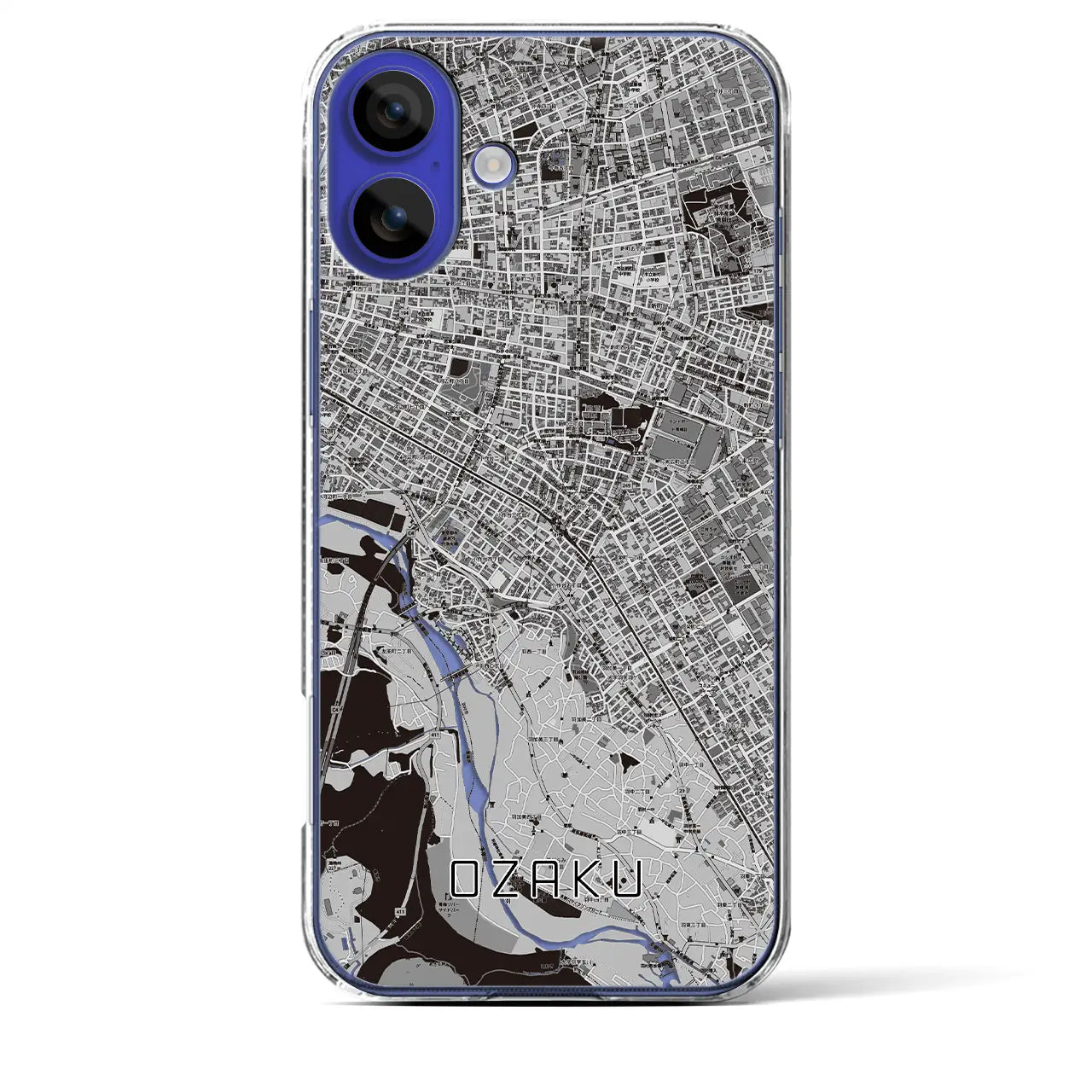 【小作(東京都)】地図柄iPhoneケース(クリアタイプ)