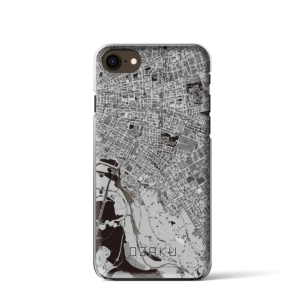 【小作(東京都)】地図柄iPhoneケース(クリアタイプ)
