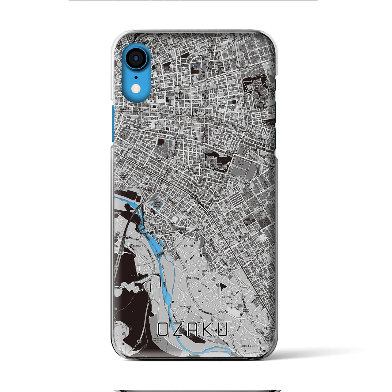 【小作(東京都)】地図柄iPhoneケース(クリアタイプ)
