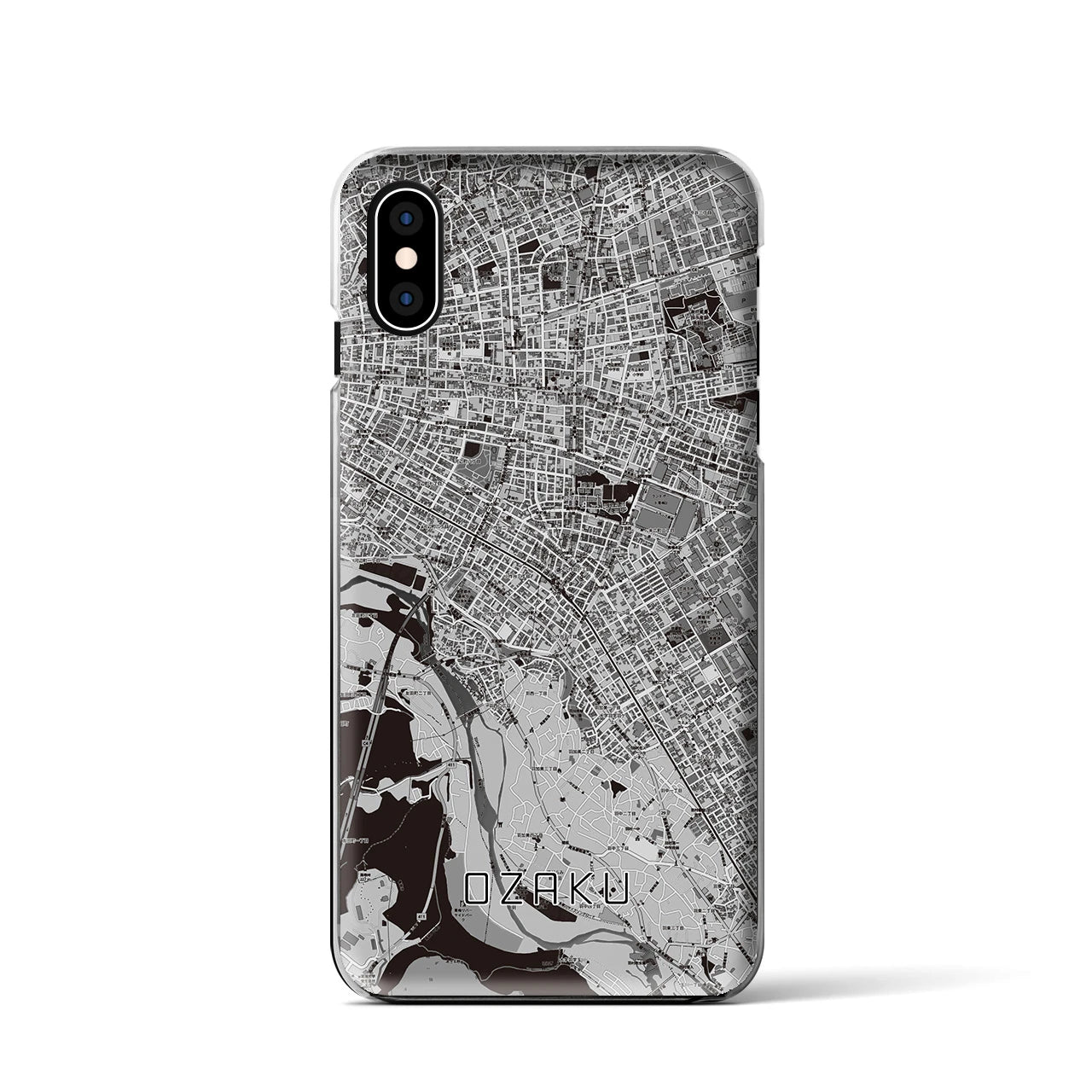【小作(東京都)】地図柄iPhoneケース(クリアタイプ)