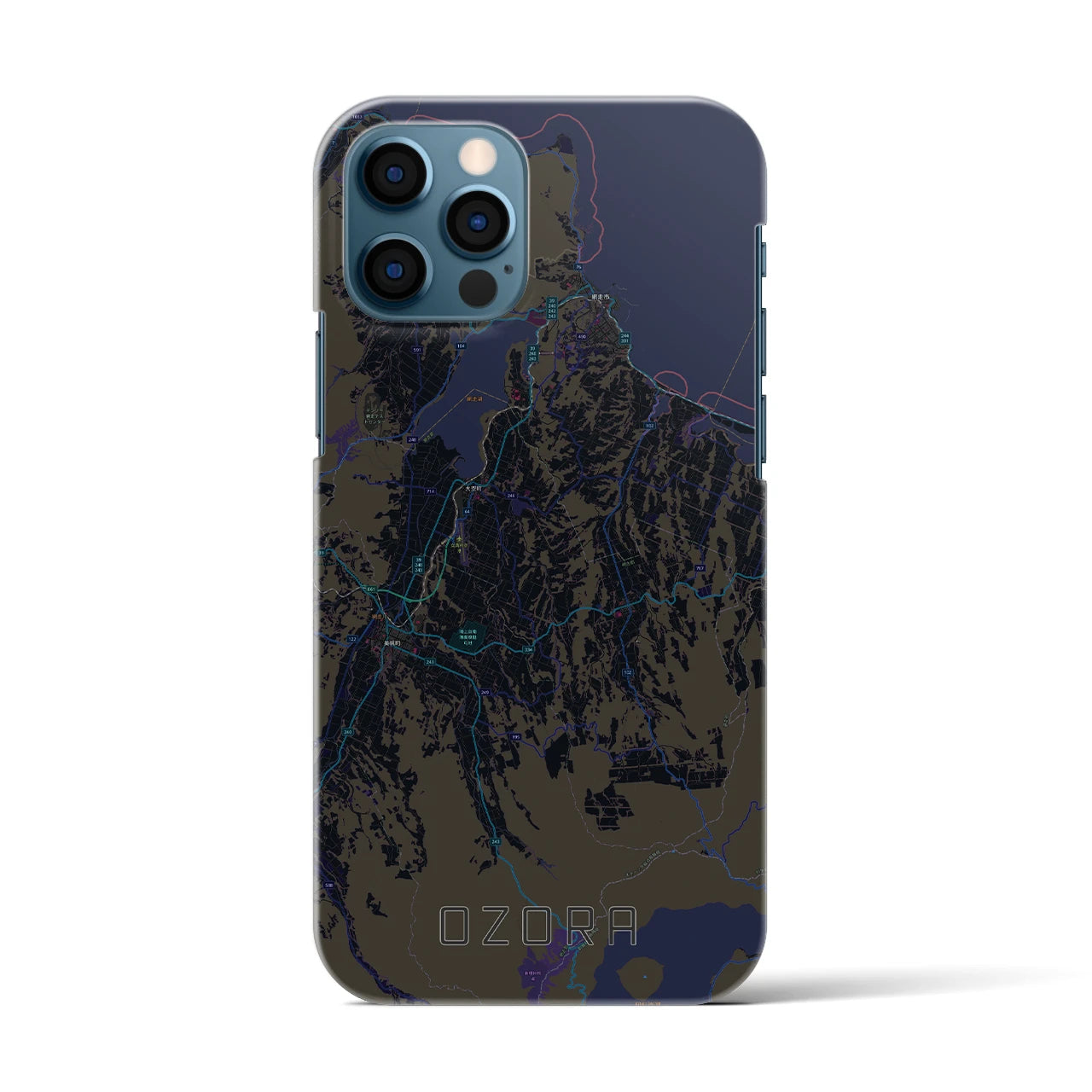 【大空(北海道)】地図柄iPhoneケース(バックカバータイプ)