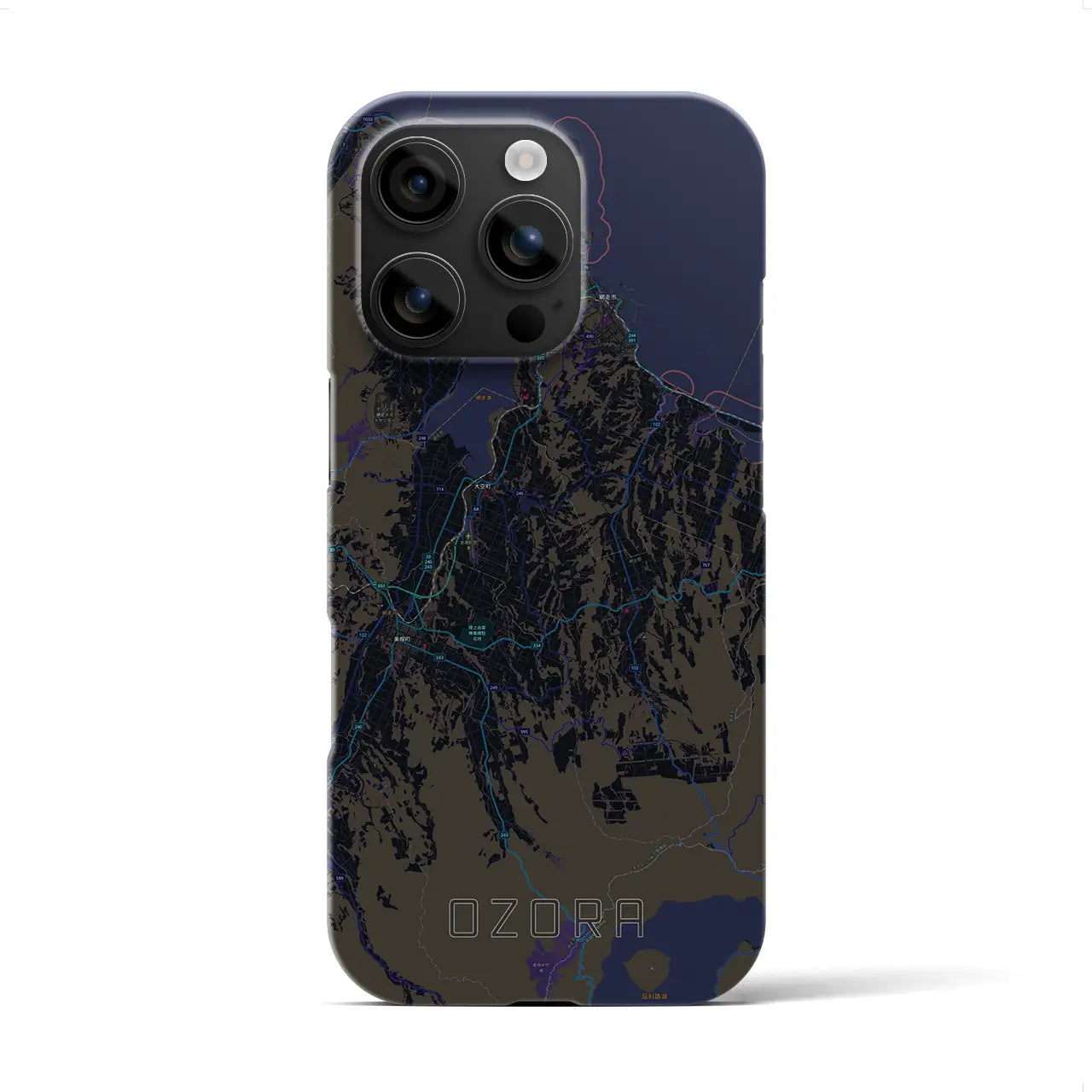 【大空(北海道)】地図柄iPhoneケース(バックカバータイプ)