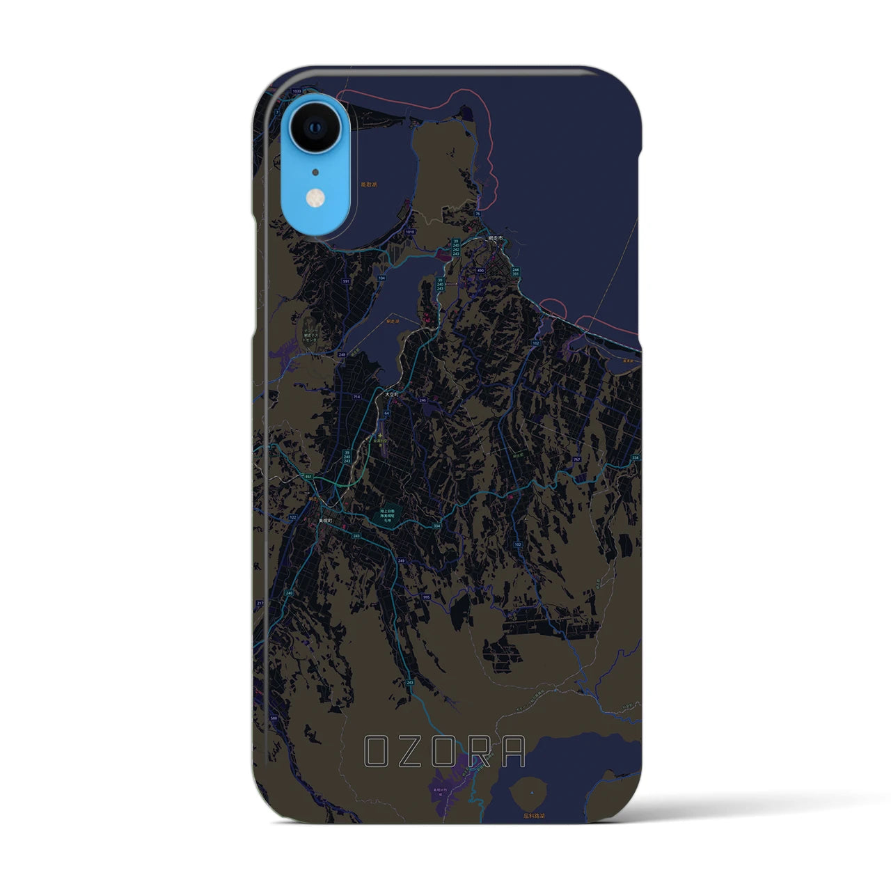 【大空(北海道)】地図柄iPhoneケース(バックカバータイプ)