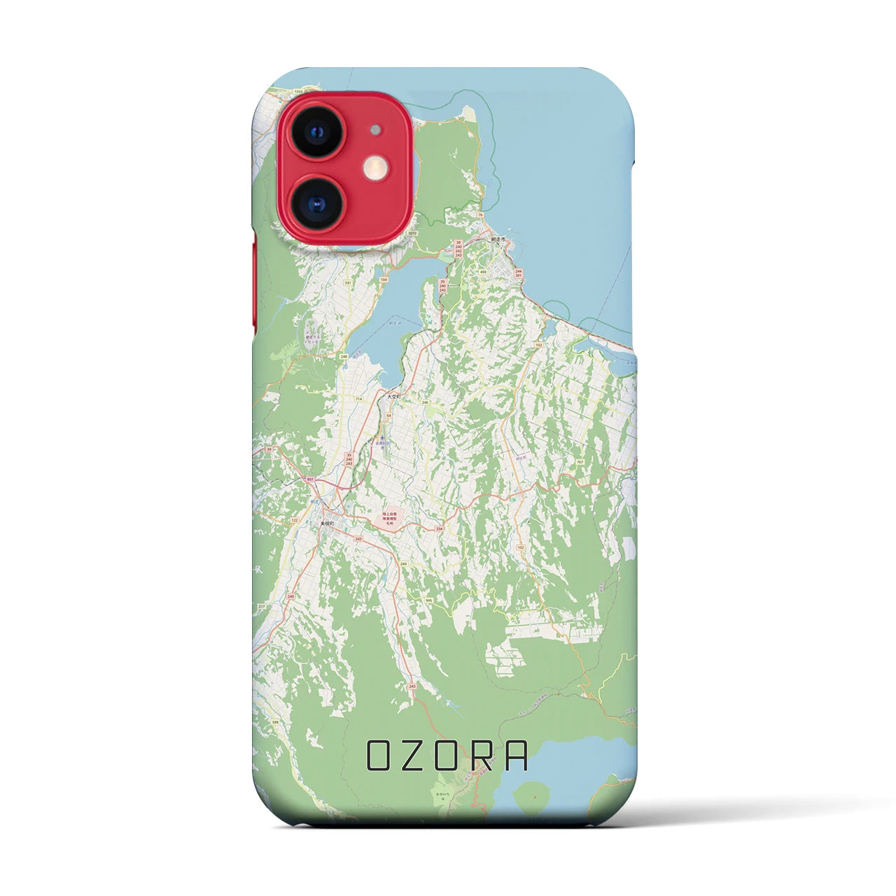 【大空(北海道)】地図柄iPhoneケース(バックカバータイプ)