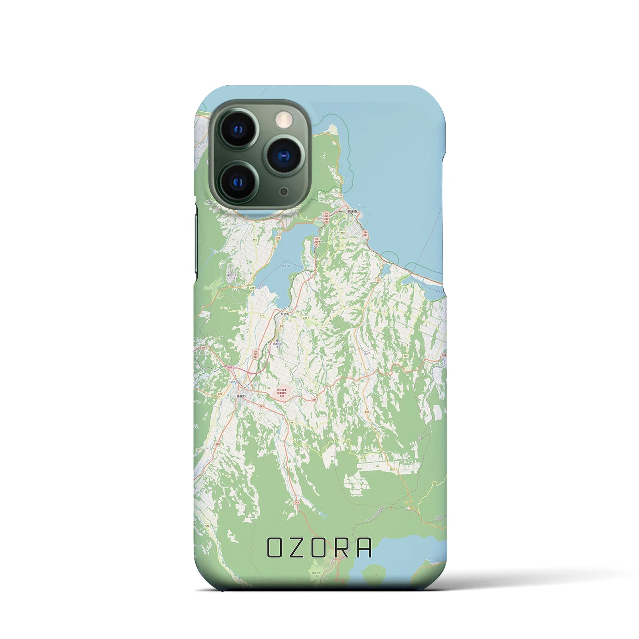【大空(北海道)】地図柄iPhoneケース(バックカバータイプ)